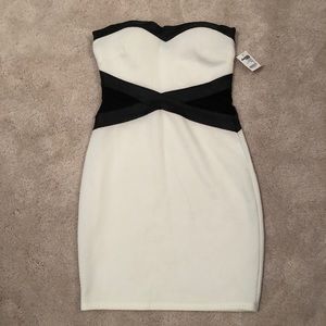 Charlotte Russe Black/White Bodycon Dress